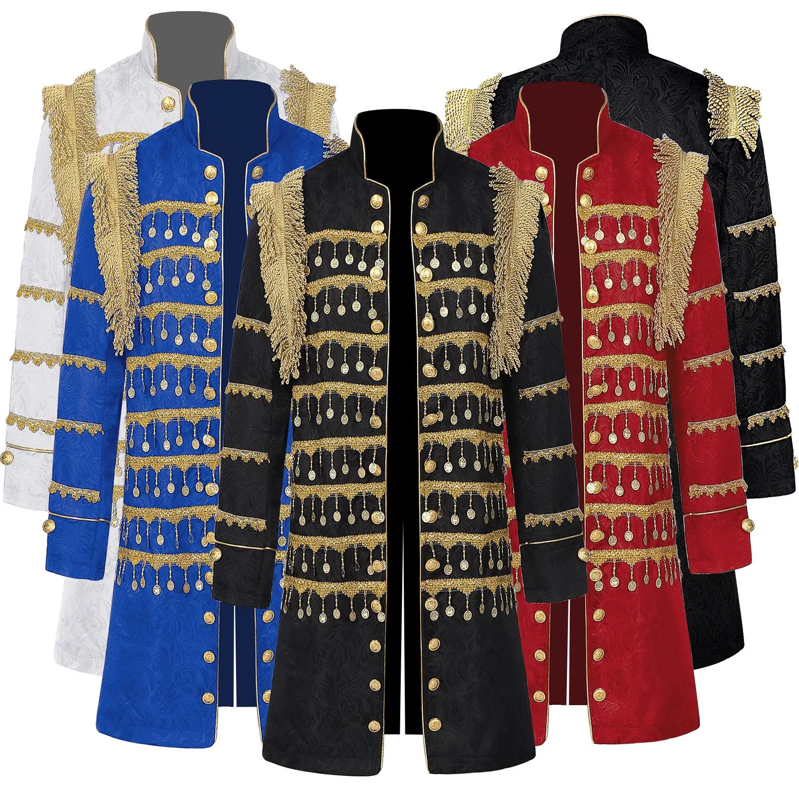 Мужская готическая куртка в стиле стимпанк униформа принца Royal Court военный офицер