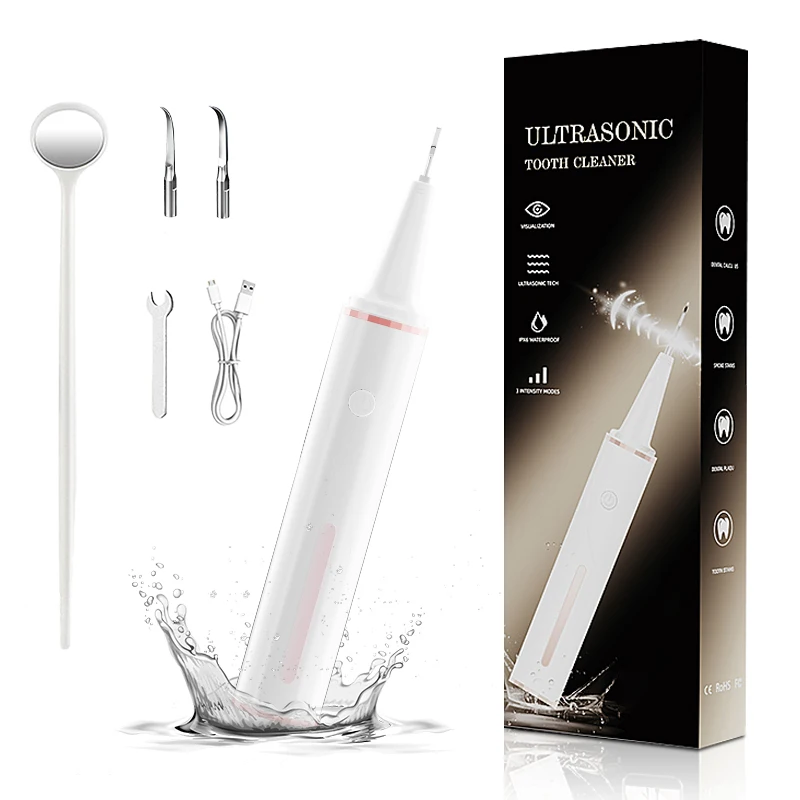 

Visible Ultrasonic Scaler Recharge Plaque Stains Tartar Remover WIFI Electric Scaler Tooth Whitening Sonic LED Dental Cleaner