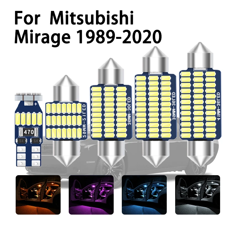 

Car Interior LED Lights Canbus For Mitsubishi Mirage Hatchback 1989 2000 2010 2014 2015 2016 2017 2018 2019 2020 Accessories