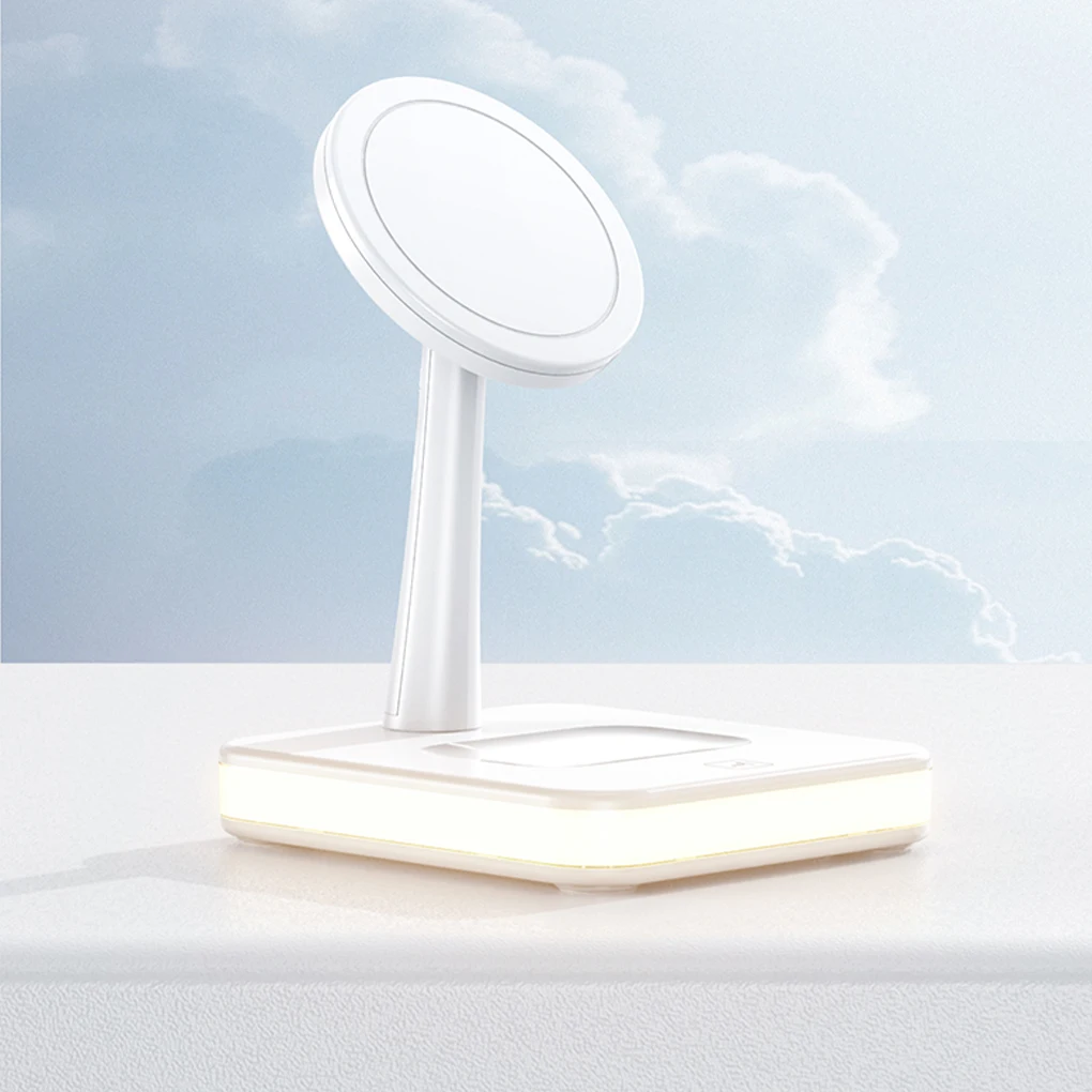 Магнитная Беспроводная зарядная док-станция USB-Зарядка для iPhone 13 12 Pro Max Mini iWatch 7