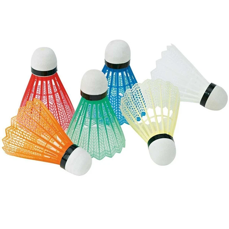 

6PCS Plastic Badminton Balls Sport Training Exercise Shuttlecocks Color Badminton Ball Gym Sports Accessories Play Shuttlecock