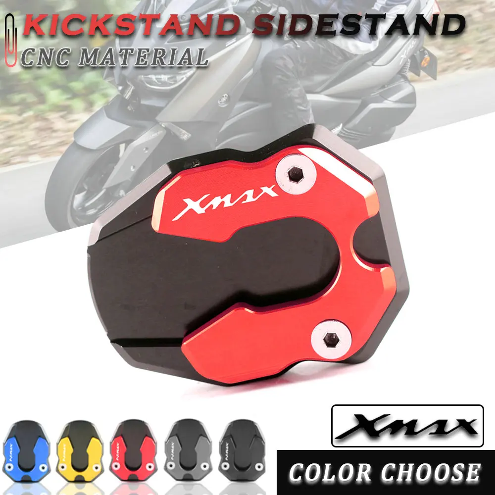 

Motorcycle Accessories Kickstand Sidestand Stand Extension Enlarger Pad FOR Yamaha X-MAX X MAX XMAX 300 125 250 2017-2021