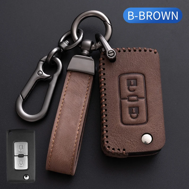 

Лидер продаж, кожаный чехол для автомобильного ключа, чехол для Mitsubishi Outlander Lancer EX ASX Colt Grandis Pajero, спортивная защита
