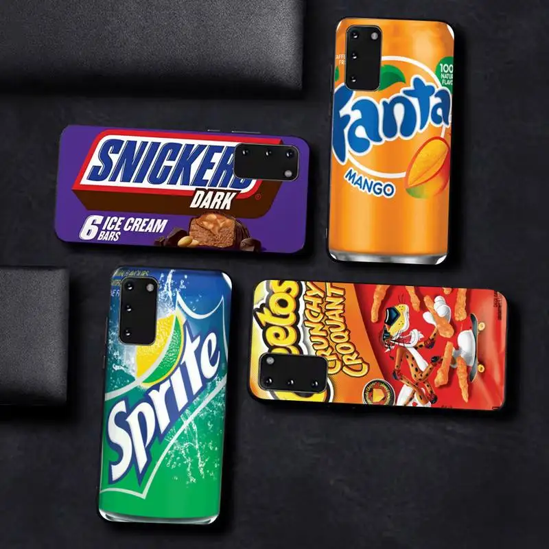 

Chocolate Biscuit Milk Drink Phone Case For Samsung S 9 10 20 21 22 23 30 23plus lite Ultra FE S10lite Fundas