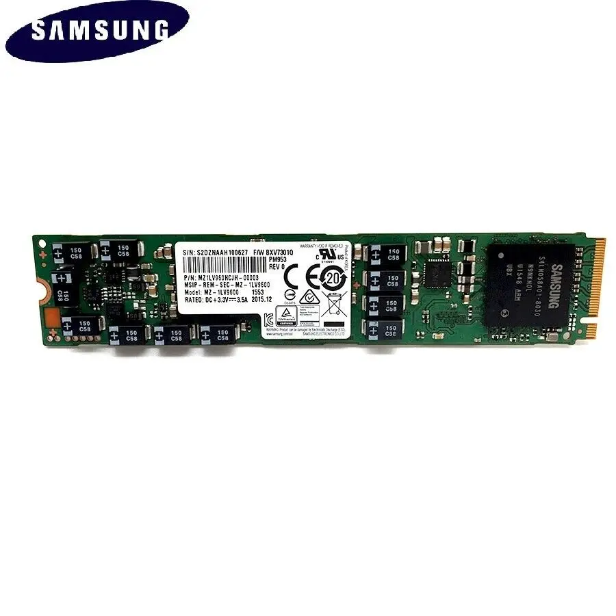 

Samsung 960GB SSD 110 мм PM953 M.2 NVMe 22110 PCIe MZ1LV960HCJH MZ-1LV9600