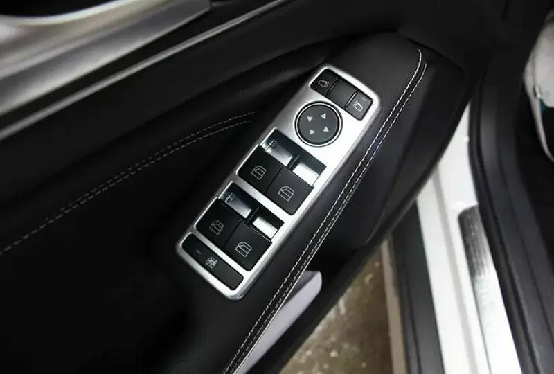 

for Benz E Class W212 2010-2015 Door Armrest Window Lift Switch Cover Trim 5pcs