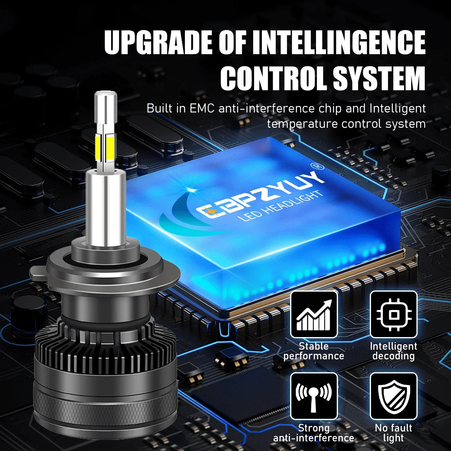 CBPZYUY 160W H4 H7 Светодиодная фара H8 H9 H11 9005 9006 HB3 HB4 9012 Фара 360 3D Автоматические лампы H1