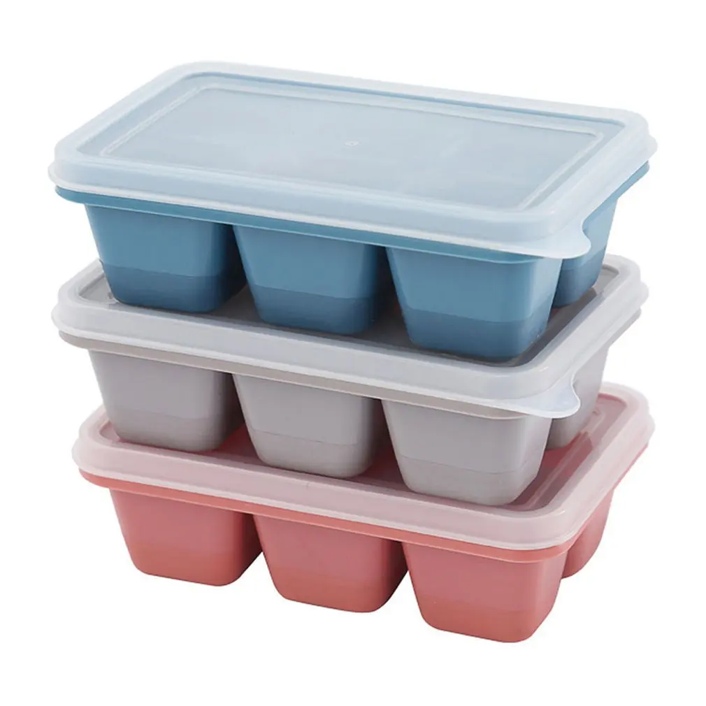 

Silicone Ice Cube Mould with Lid Household Soft Bottom/Hard Bottom Multicolor Square Ice Cube Mold Kitchen Bar Accessories