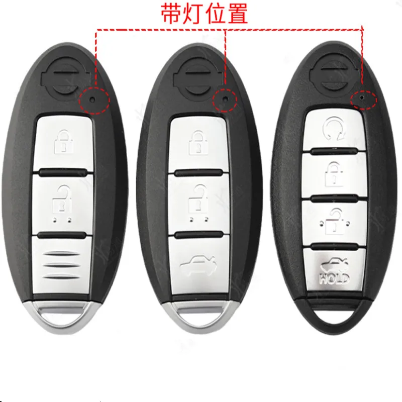 2 шт. сменный умный пульт дистанционного управления для автомобильного ключа Nissan