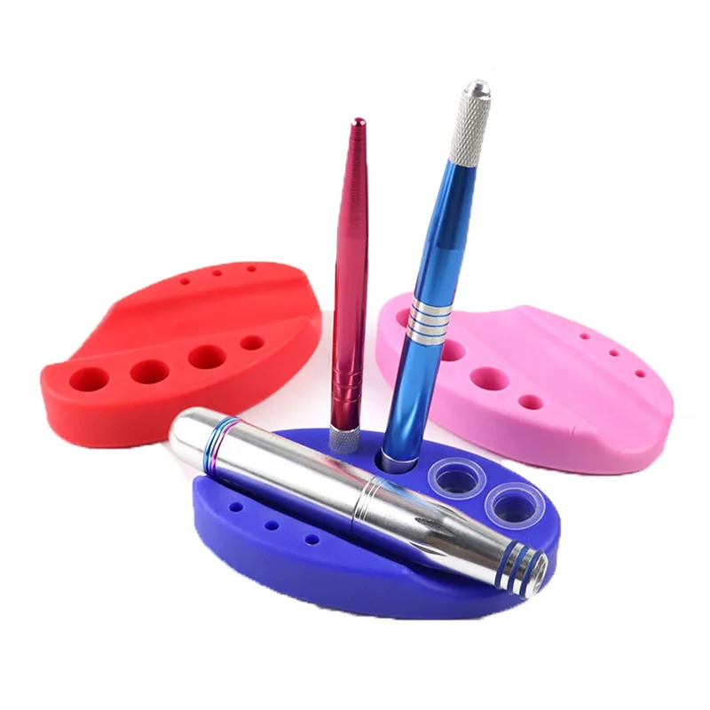 

New Oval Silicone Cover Of Standing Rack Tattoo Ink Cup Pigment Cup Stand Holder For Tattoo Machine Accessories Tattoo Supplies