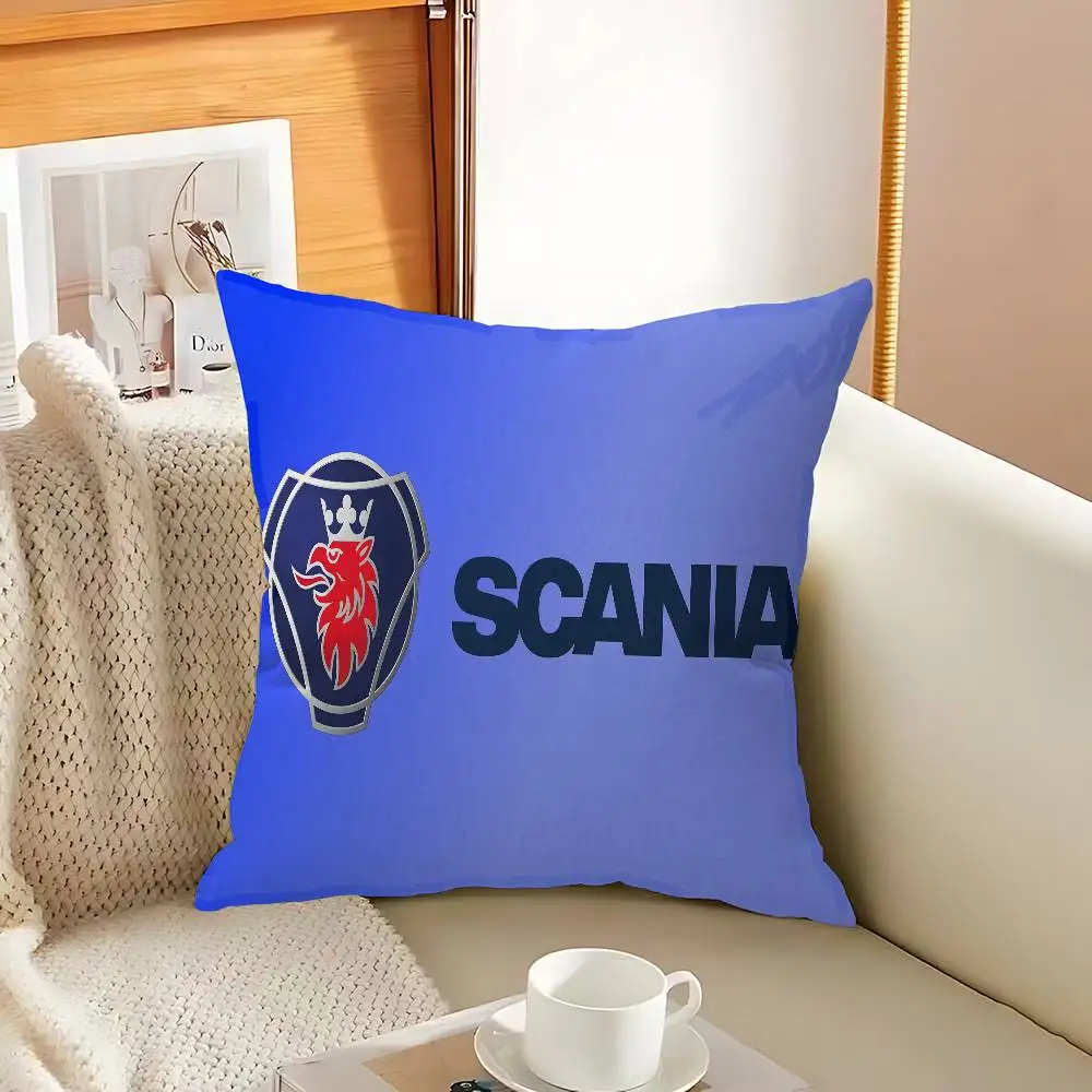 Чехлы для подушек с логотипом S-Scania, декоративные чехлы для дивана с мультяшным рисунком, двусторонняя печать, короткий плюш, милые чехлы для подушек (art.: 3920dbb064544) - 3920dbb064544