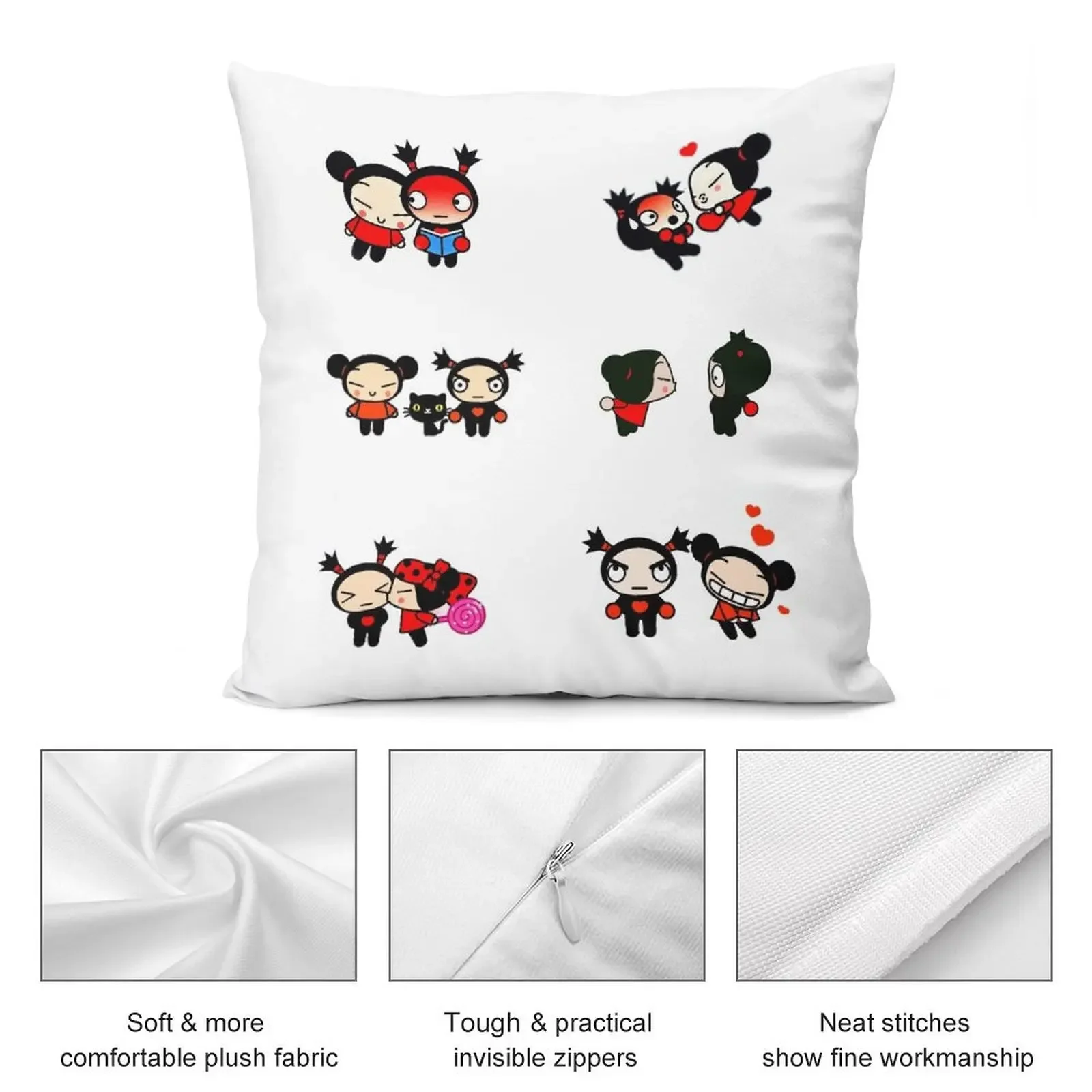 pucca and garu Pack Декоративная подушка Роскошные декоративные наволочки