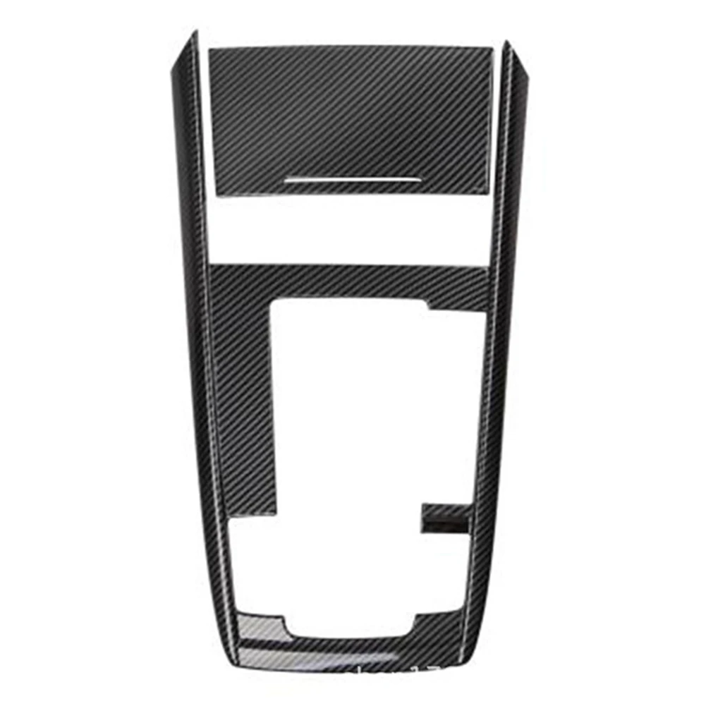 

Центральная консоль из углеродного волокна для автомобиля, 2 шт., панель переключения передач, подставка для водяного стакана, отделка для ...