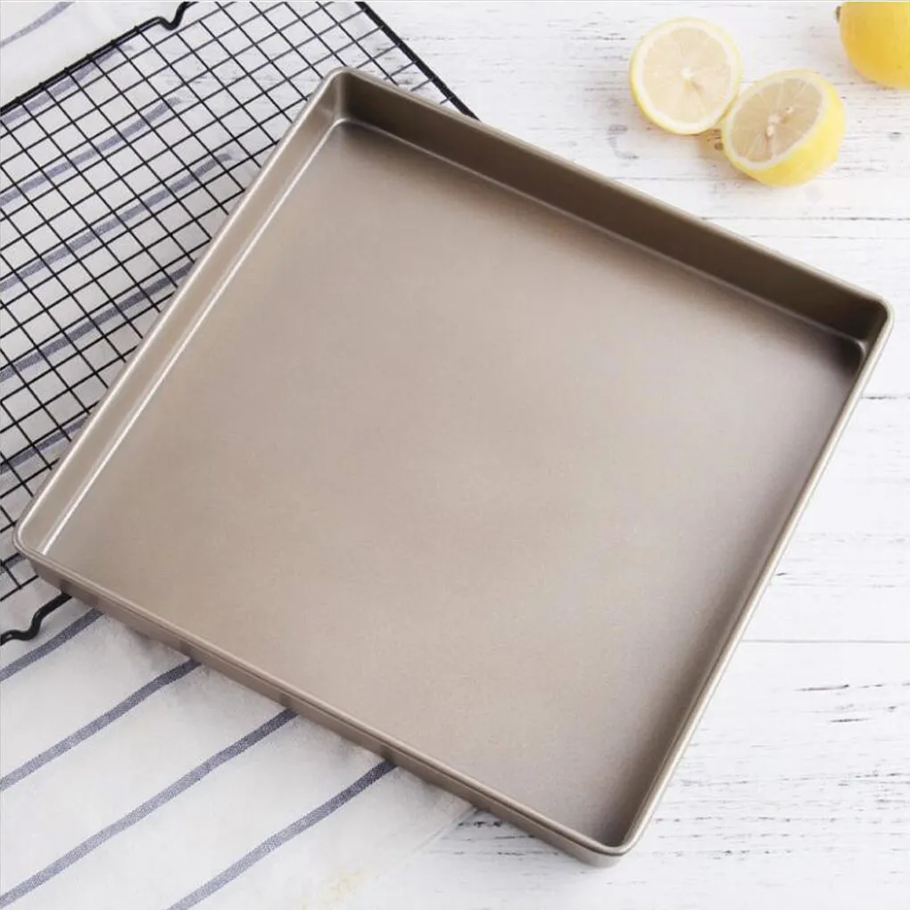 

Thickened 11 Inch Square Baking Pan Reusable Bread Toast Tools Tray Bakeware Pizza Pastry Cookie Cake Kitchen Mould