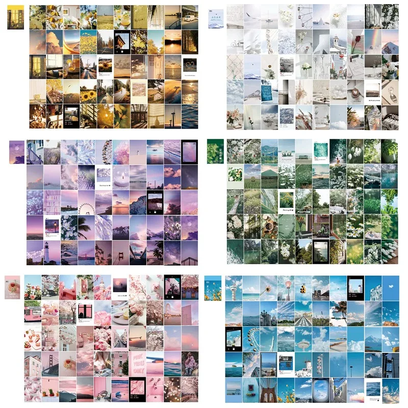 

300 Pieces Washi Paper Sticker Set Daily Scenery Life Stuff Travel Kawaii Stickers Aesthetic Stickers For Scrapbooking