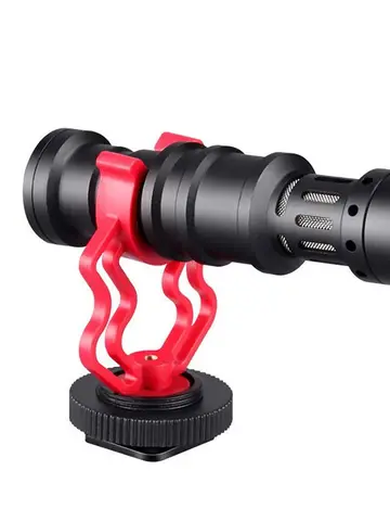 Горячий башмак для Rode VideoMicro BOYA BY-MM1 зажим для микрофона держатель с зажимом кронштейн для штатива адаптер стойки амортизирующее крепление аксессуары