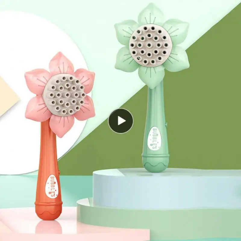 

23 Holes Blower Soap Toys Sunflower Soap Bubbles Gun Smooth Bubble Water Bubbles Machine Bubble Water Stick Cute