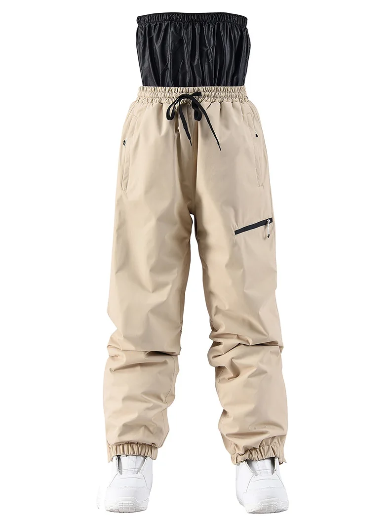 Новинка 2024 -30 ℃ лыжные брюки для мужчин и женщин зимние уличные ветрозащитные