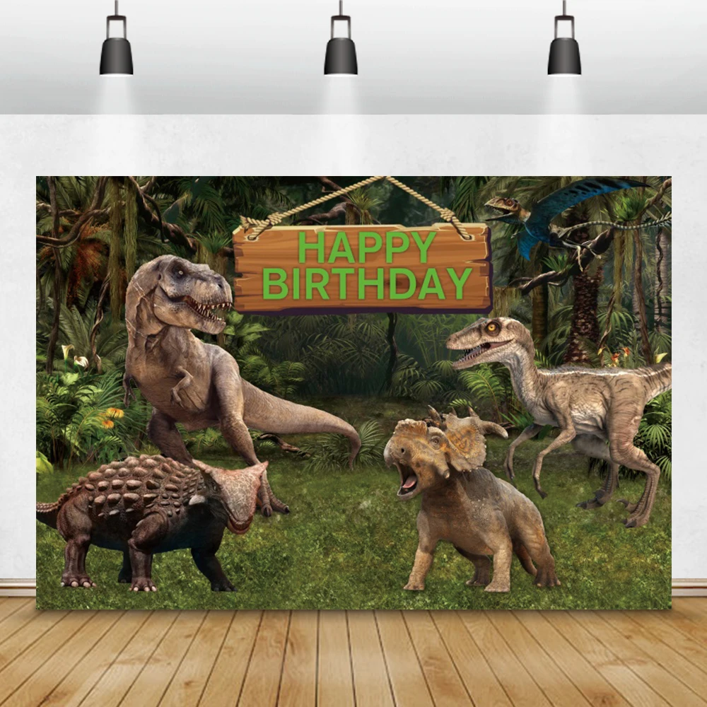 

Виниловый фон с изображением динозавра для детской фотосъемки