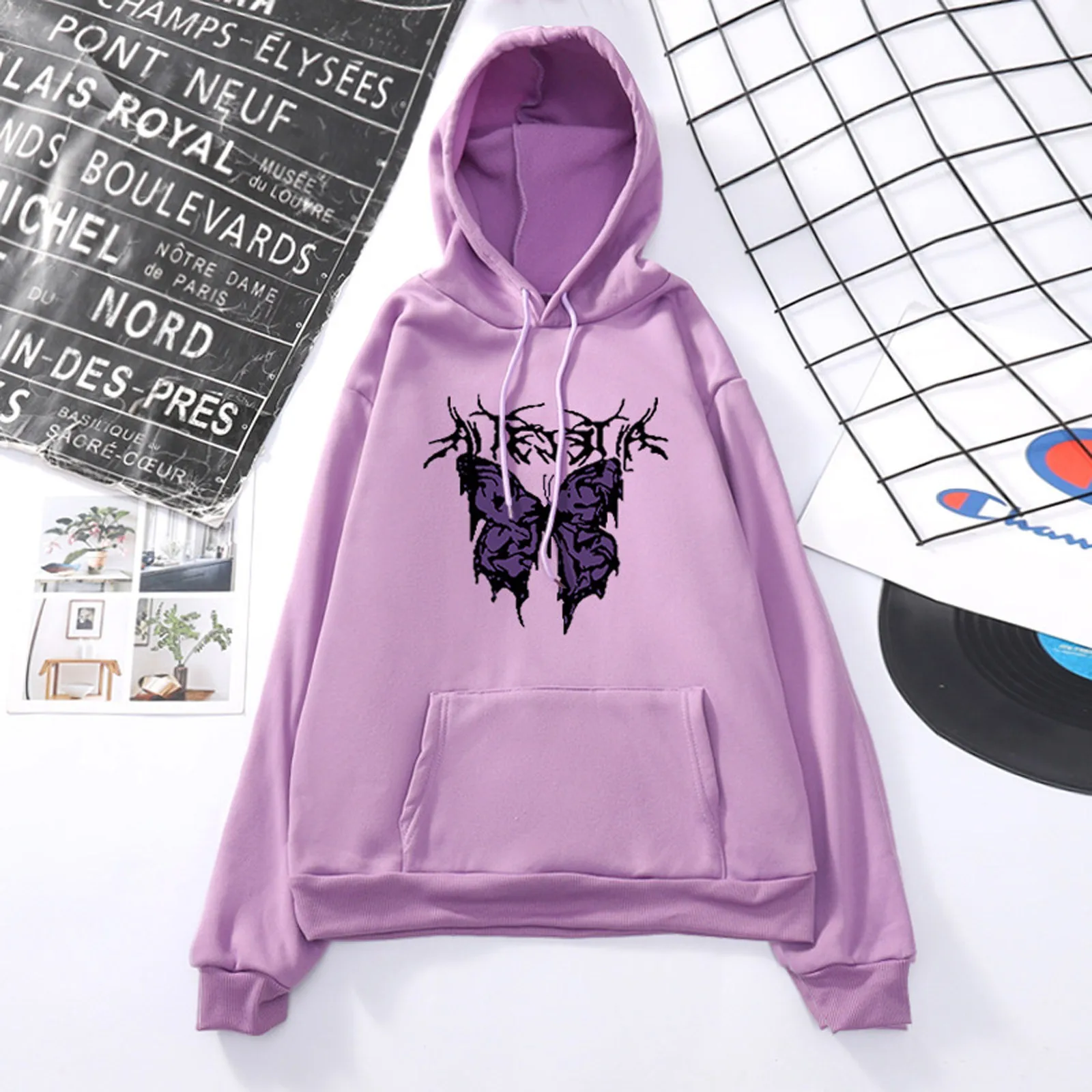 

Print Printed Shirt Hooded Colorful Casual Sweater Long Sleeve Women Women's Blouse Solid Long Sleeve Women Memory h