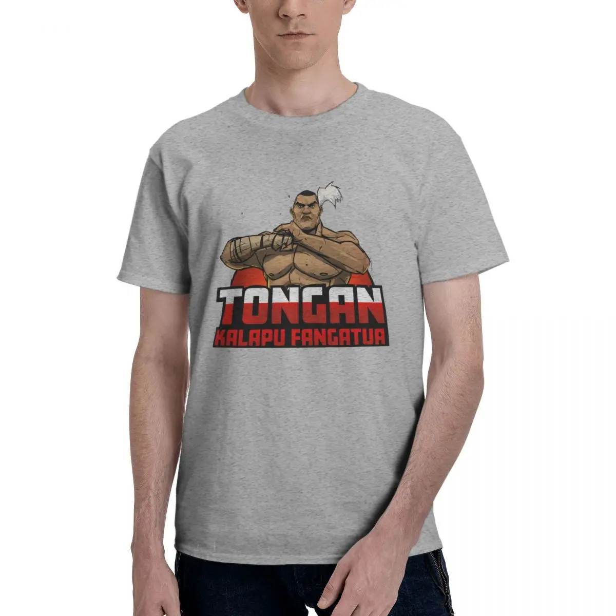 

Anime Tongan Wrestling Club Tonga Humor Men's Basic Short Sleeve T-Shirt men set Volcanoes premium Tops Tees