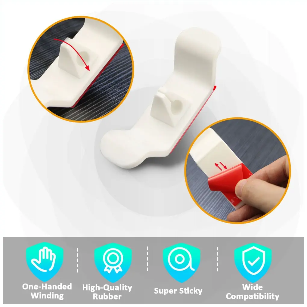 

Cord Wrapper Organizer Clips Holder Wire Hider Cable Winder Management Wrap For Kitchen Appliance Stand Blender Mixers