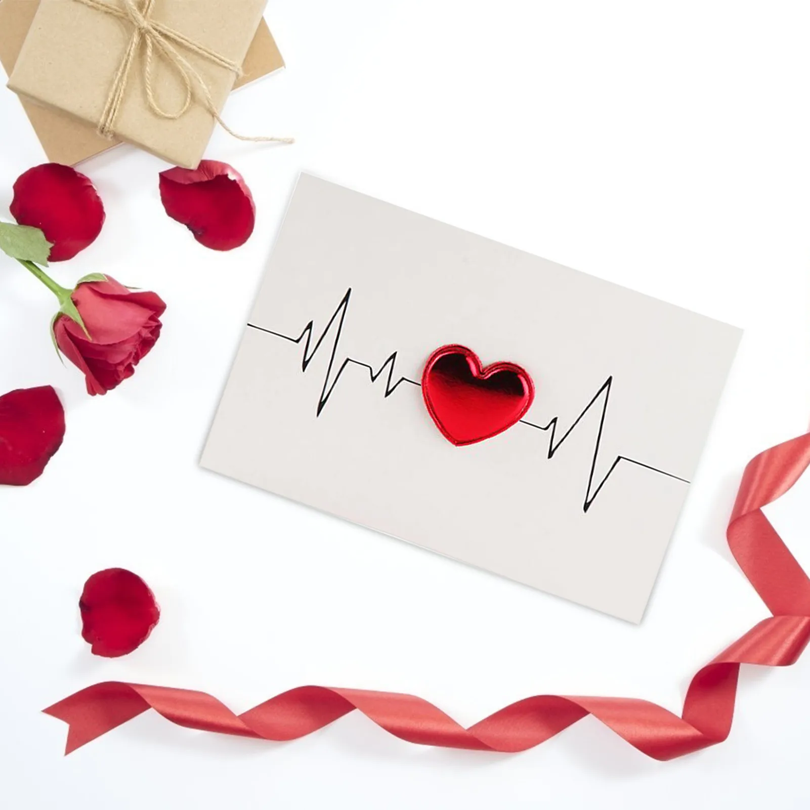 Открытка на день Святого Валентина ручная работа любовь поздравительная