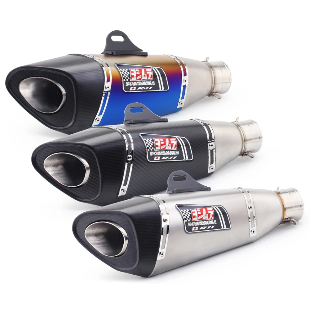 51 мм 60 выхлопная труба мотоцикла Yoshimura R11 глушитель из углеродного волокна