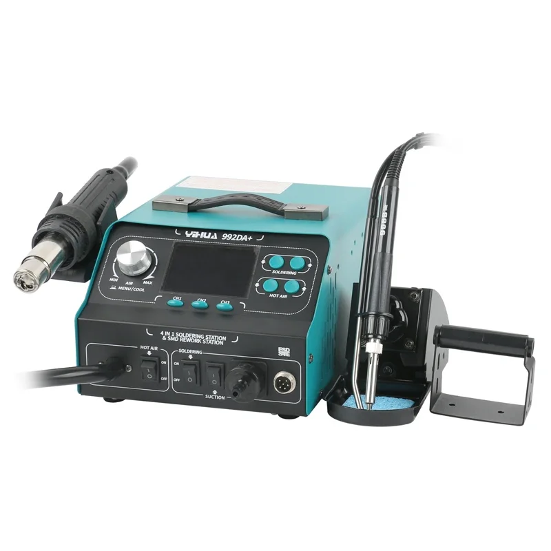 YIHUA 992DA+ 4 в 1 паяльная станция Eakins