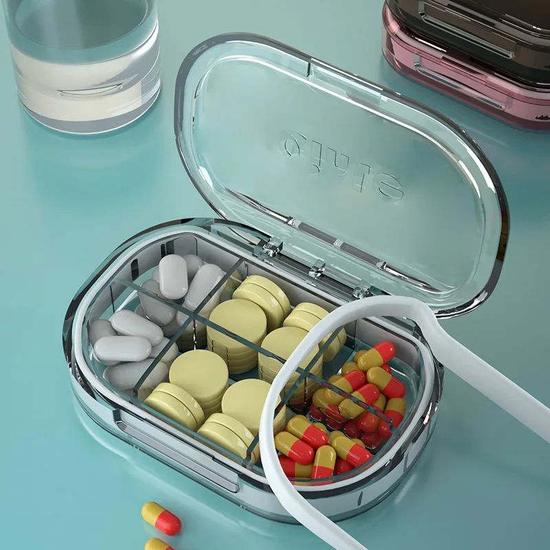 

Portable medicine box small portable sealed pill small medicine classification grid storage medicine box medicine bottle
