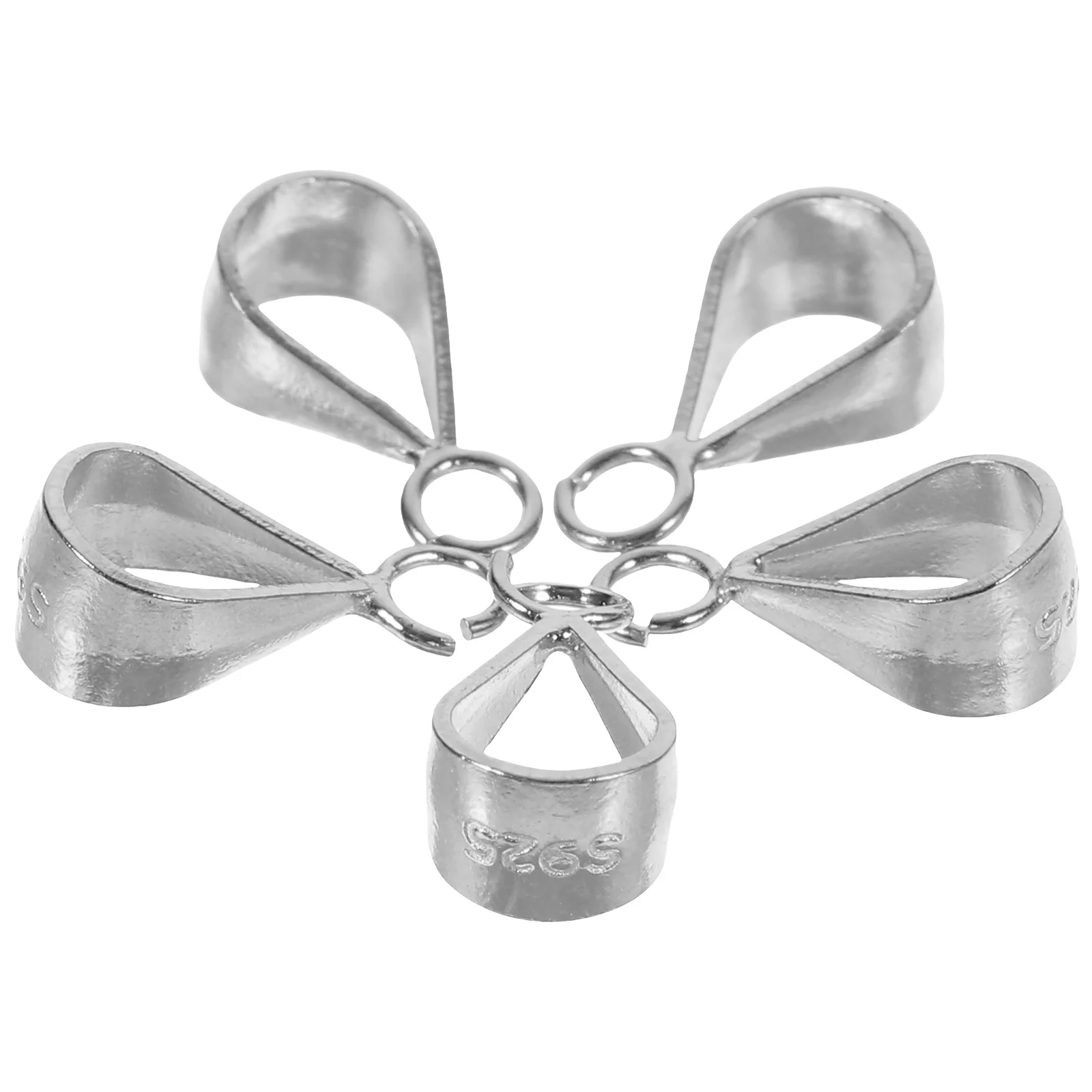 

5 Pcs Guazi Button Jewelry Clasps Necklace Making Accessories Jewlery Closures Silver Chain Connector
