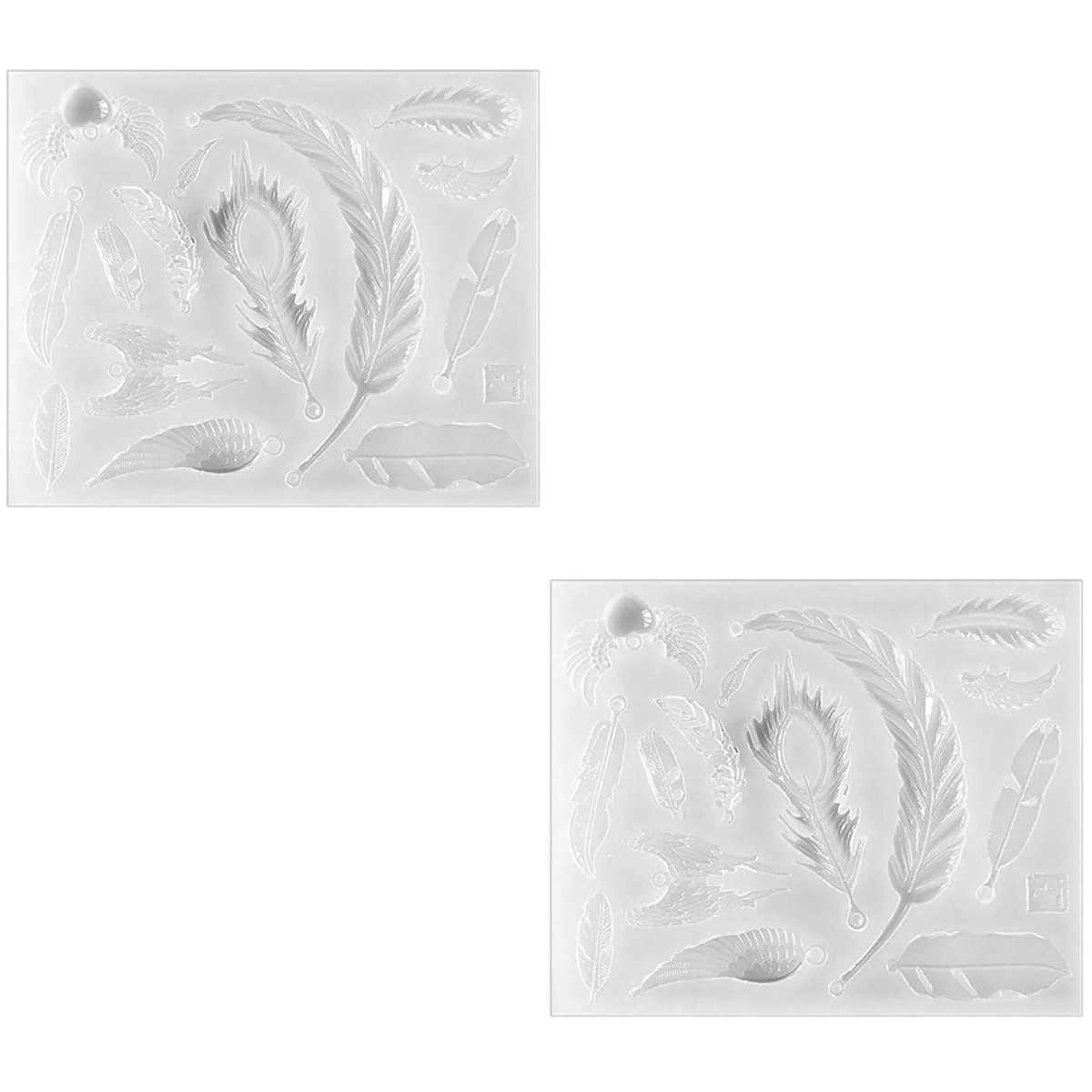 

2pcs Transparent Dry Flower Resin Craft Decoration DIY