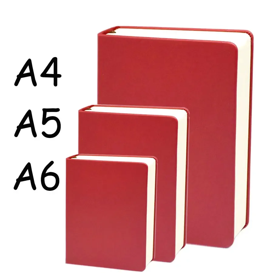 

Супер толстый блокнот A4, A5, A6, черный, красный, синий, коричневый, искусственная кожа