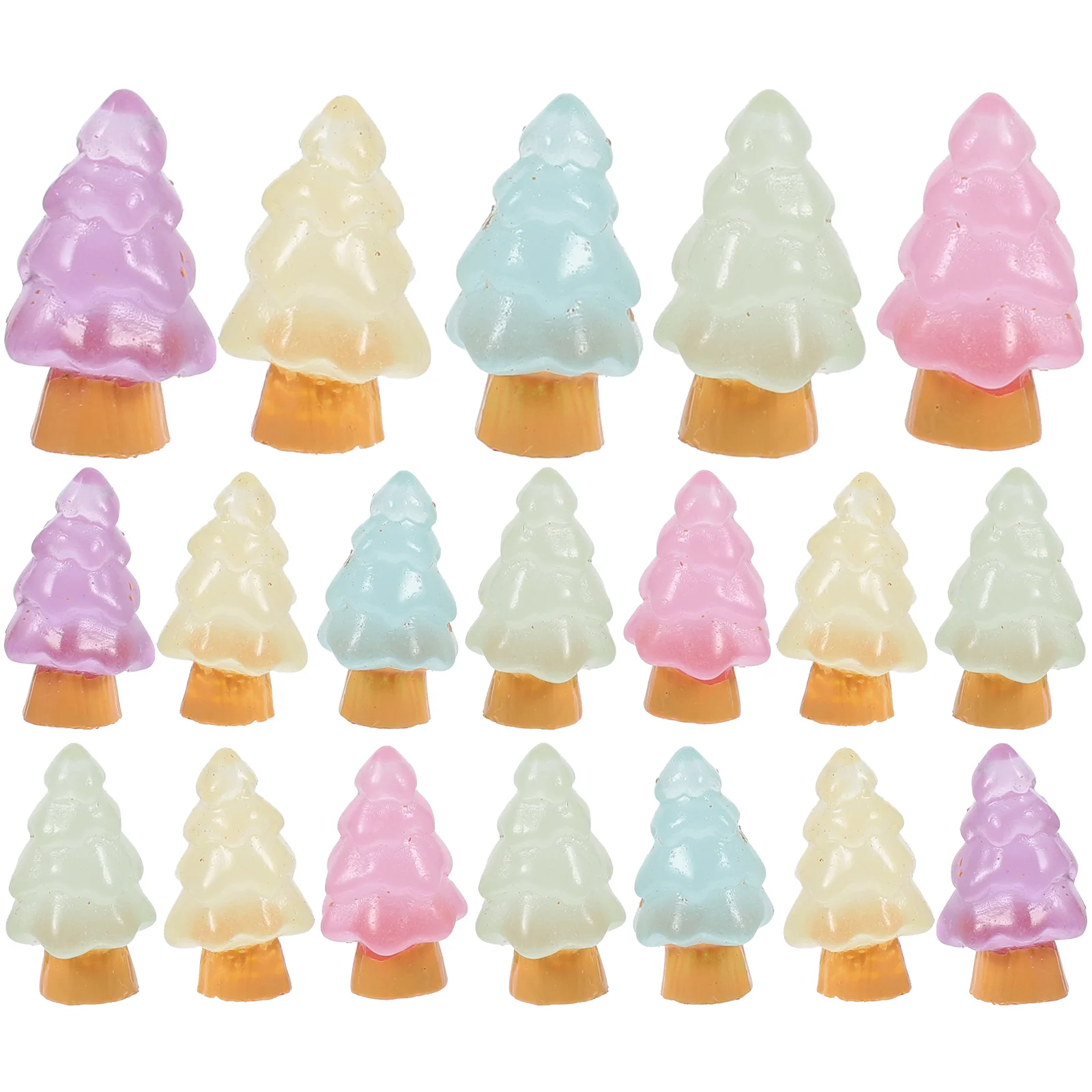 

Artificial Xmas Trees Miniature Luminous Christmas Ornament Tabletop Pine Party Crafts