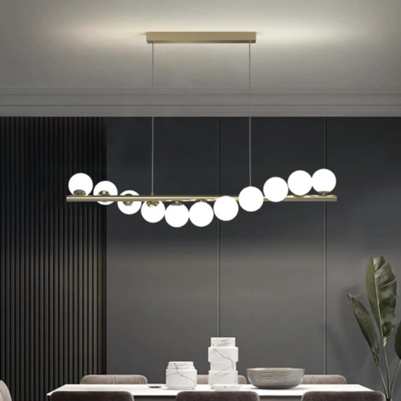 Гипсофила молочно-белый круг стеклянный подвесной светильник скандинавское