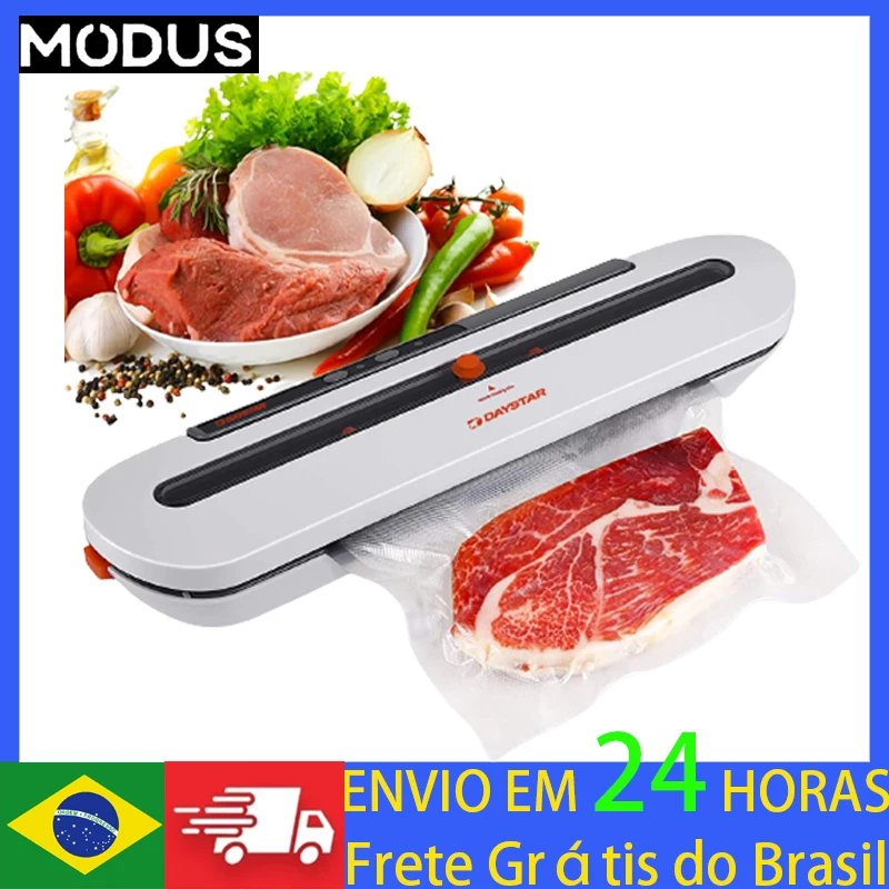 

Modus Home Food Electric Vacuum Sealer Packaging Machine Including 10pcs Food Saver Bags Commercial Vacuum Food Sealing