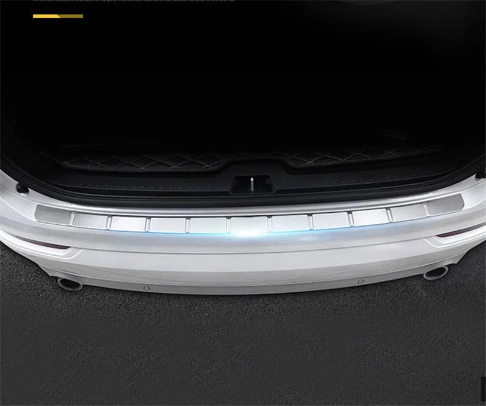 

Stainless Steel Rear Bumper Protector Sill Trunk Rear Guard Tread Plate For Volvo XC90 2016 2017 2018 2019-2022 Car Styling