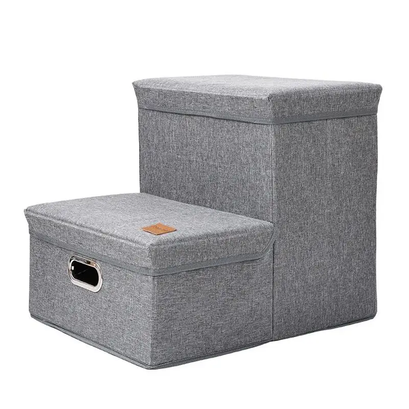 

Portable Car Trunk Storage Box Foldable Storage Organizer Polyester Wooden Dog Stairs Storage Box Multiuse Storage Trunk Bag