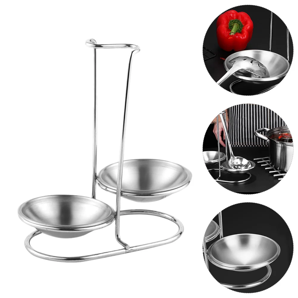 

Cooking Utensils Rest Tableware Rest Ladle Stand Holder Kitchen Utensil Rest Spoon Rest Holder Pot Lid Organizer