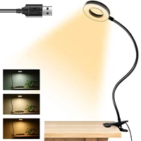 clip on reading lights usb 48 led eye protection desk lamp with 3 colour changing 10 brightness flexible gooseneck clamp lamp
