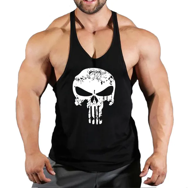 Fitness Clothing Bodybuilding Shirt Men Top for Fitness Sleeveless Sweatshirt Gym T-shirts Suspenders Man Men's Vest Stringer 1