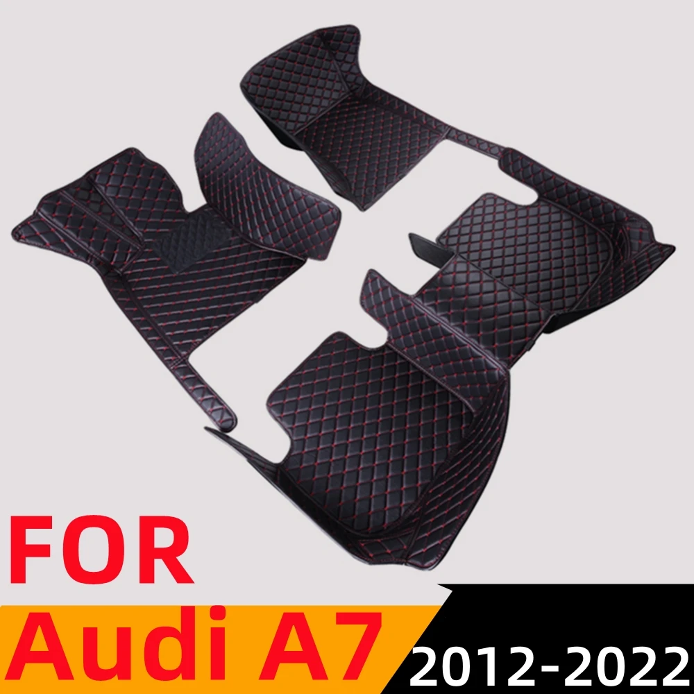 

Sinjayer Waterproof Leather Custom Fit Car Floor Mats Front & Rear FloorLiner Auto Parts Carpet Mat For AUDI A7 2012 2013-2022