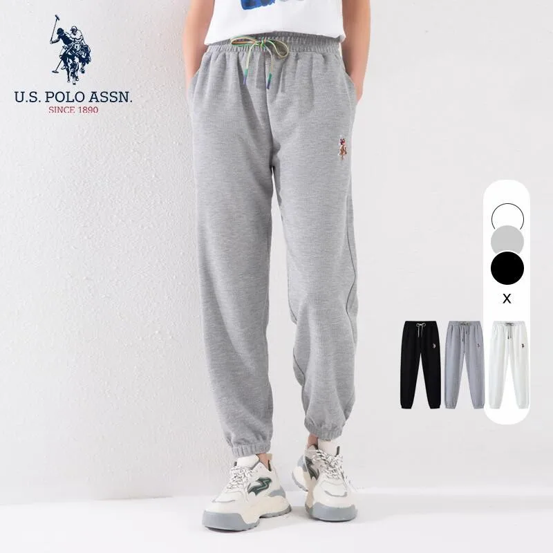 Женские весенне-осенние спортивные штаны U.S.Polo Assn. Свободные легкие повседневные