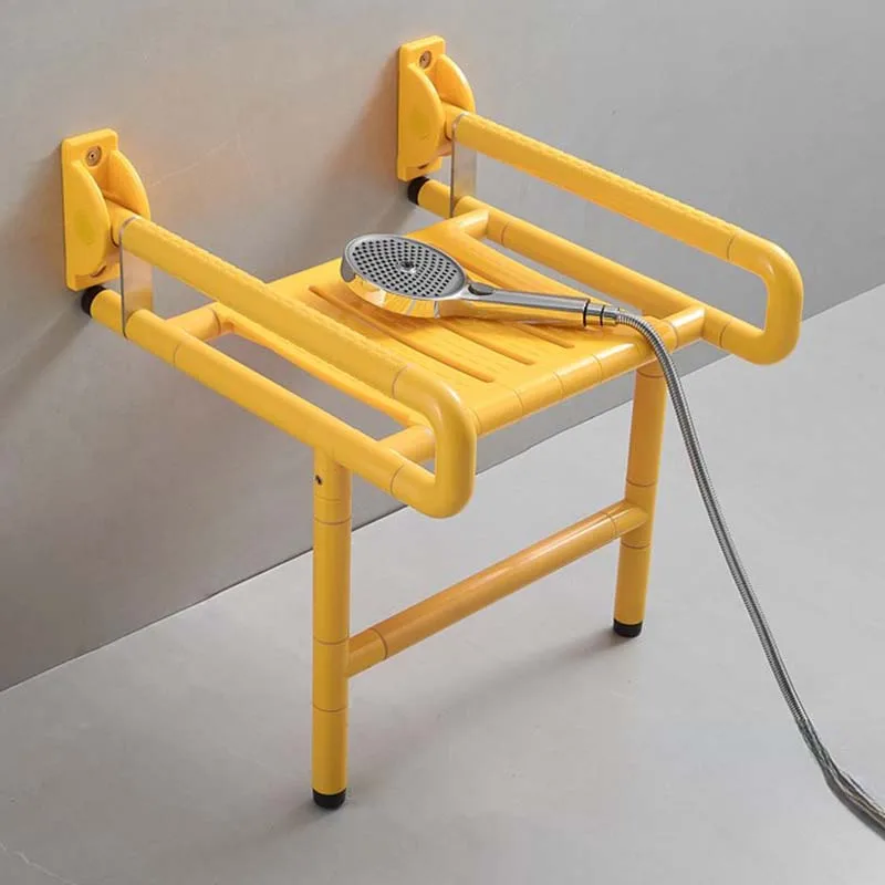 Небольшой складной квадратный металлический стул для пожилых людей Сверхлегкий