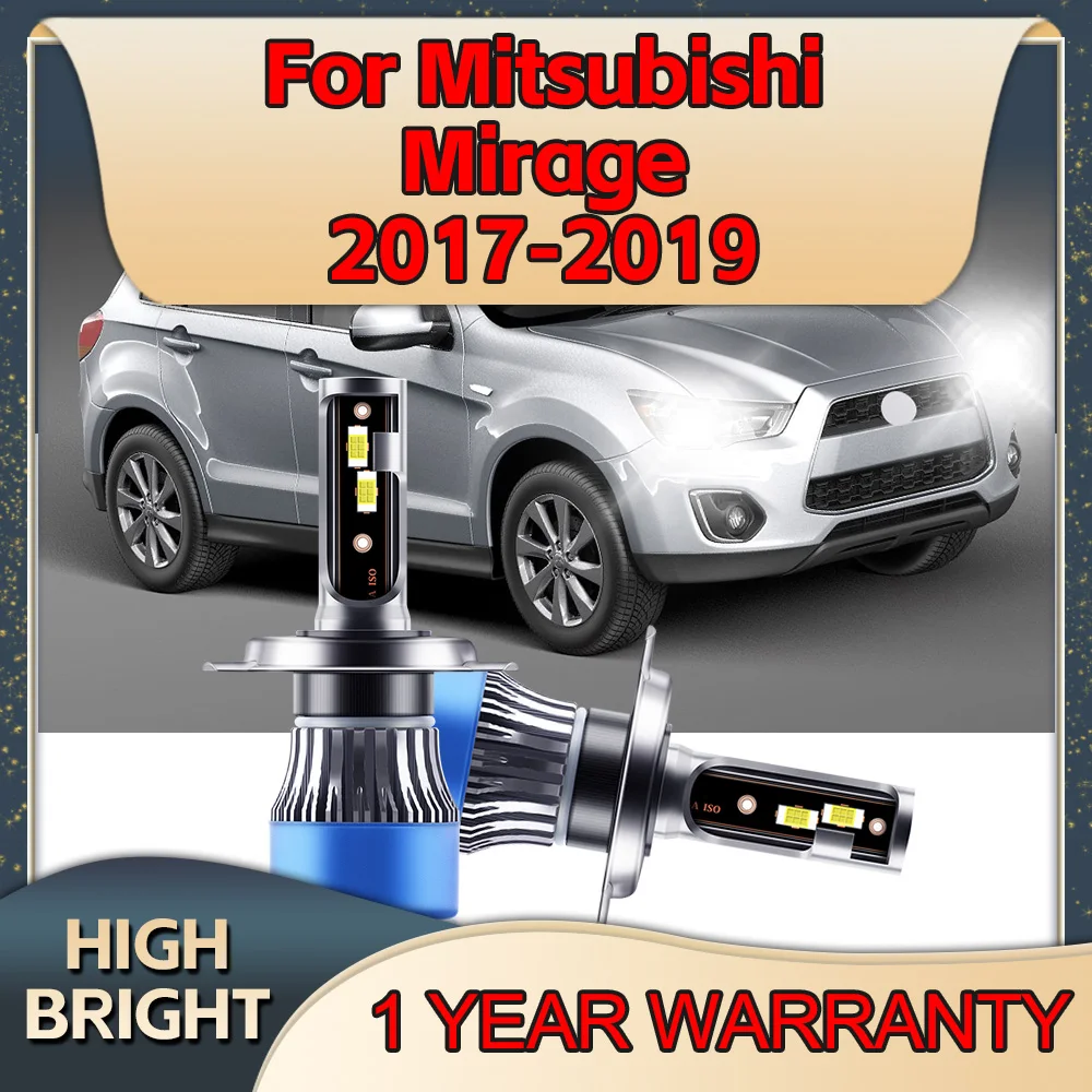 2 шт. Автомобильные светодиодные лампы 6000K H4 2017 лм