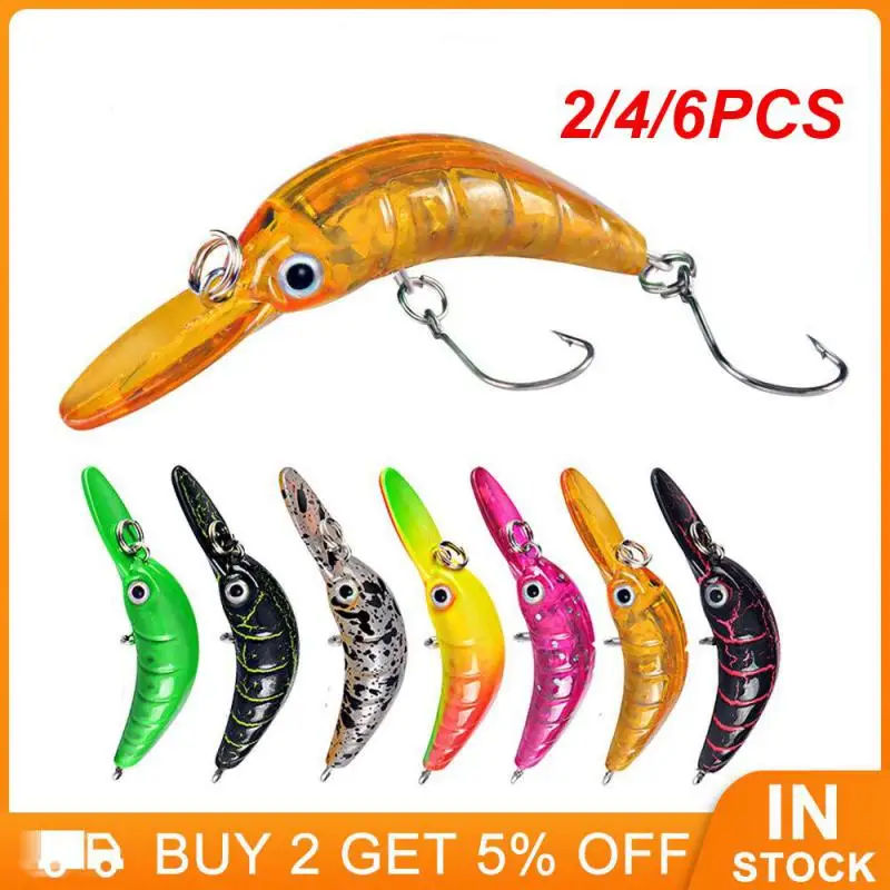 2/4/6 шт. бионические рыболовные приманки 5 см 2 г