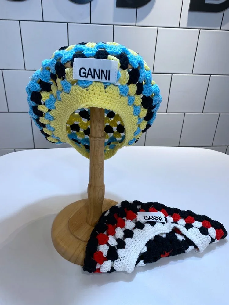 

2023 Early Spring Women's Crocheted Cotton Knitted Fisherman Hat Hepburn Fashion Style High Quality