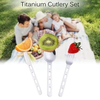 steel knife fork spoon button set camping tablewear travel set lightweight picnic camping cutlery w8r2