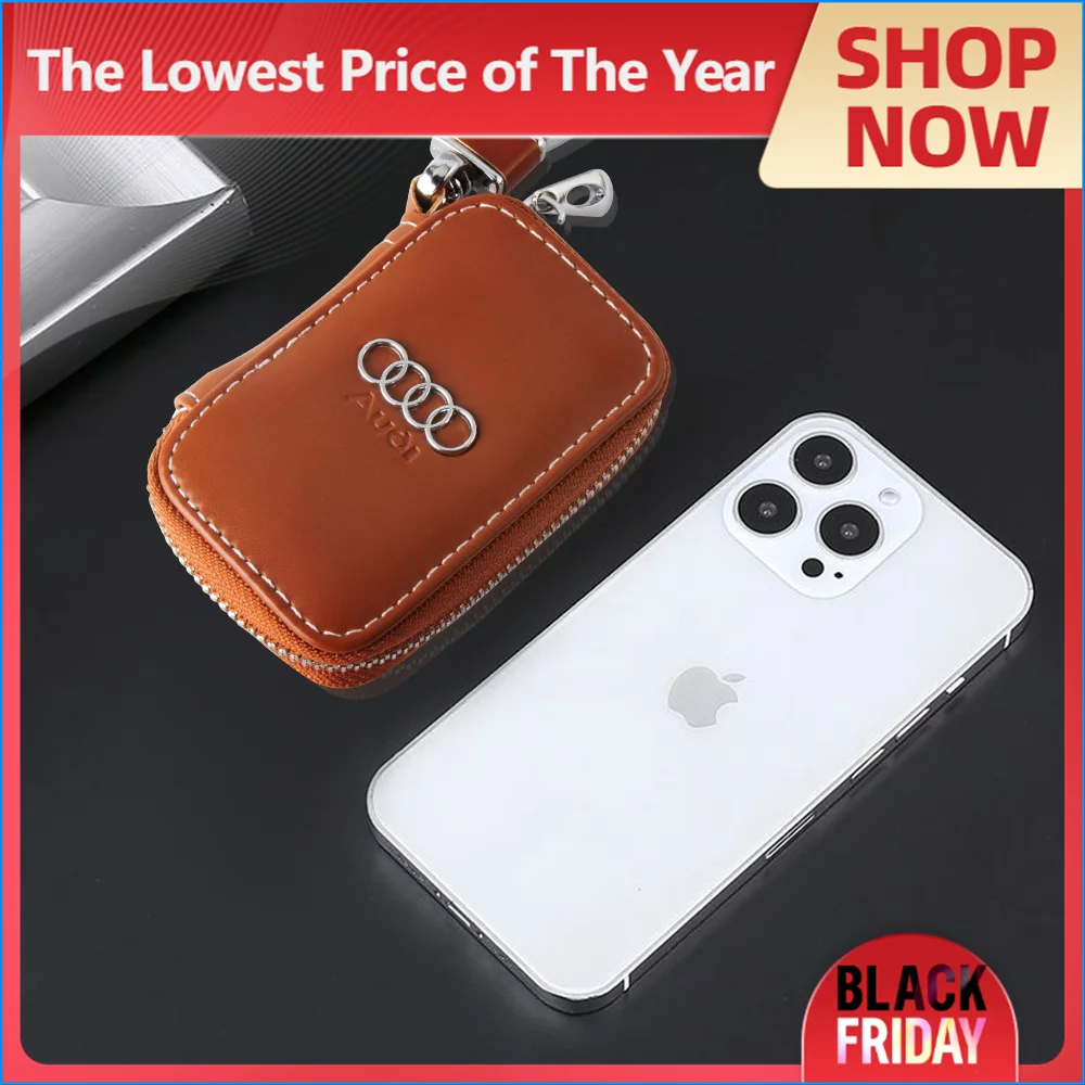 1 шт. автомобильная мужская и женская кожаная сумка для ключей брелок