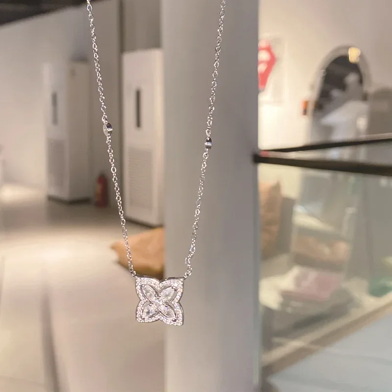 Высококачественное роскошное ожерелье MDLFES в стиле муасса с бриллиантами